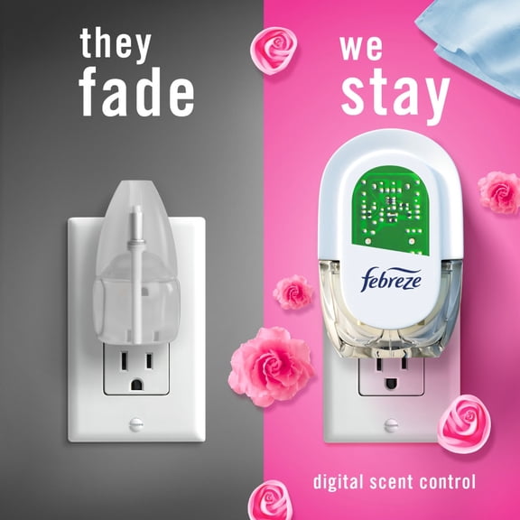 Febreze Plug In Air Freshener Odor-Fighting Scented Oil Refill Downy April Fresh Scent Refills 3 ct - Pack of 1