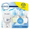 thumbnail image 1 of Febreze Plug in Air Fresheners, Linen & Sky Scent, Odor Eliminator for Strong Odors, 1 Warmer + 2 Oil Refills, 1 of 3