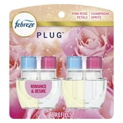 Febreze Plug In Air Freshener, Odor-Fighting Scented Oil Refill, Romance & Desire, 2 Refills