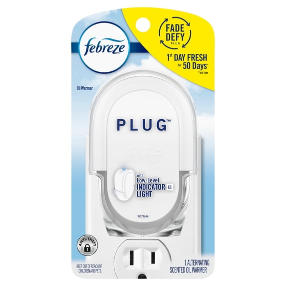 Febreze Plug in Air Freshener Odor-Fighting Scented Oil Warmer, 1 Count