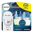 thumbnail image 1 of Febreze Plug in Air Fresheners for home, Air Freshener Plug In, Wall Diffuser, Ocean Scent, Odor Fighter for Strong Odors, 1 Warmer + 2 Oil Refills, 1 of 9