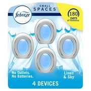 Febreze Small Spaces Air Freshener Linen & Sky, 4ct, 30ml
