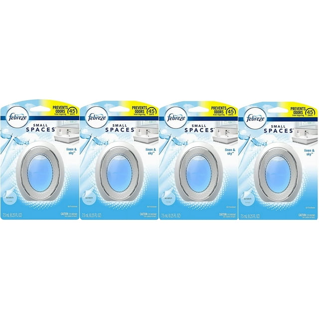 Febreze Small Spaces Air Freshener - Linen & Sky (Pack Of 4)