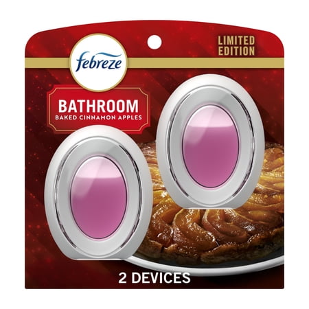 Febreze Bath Air Freshener, Odor-Fighting, Baked Cinnamon Apples, 2 Count