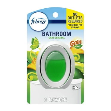 Febreze Bathroom Air Freshener, Small Spaces Odor-Fighting, Gain Original, 1 Count