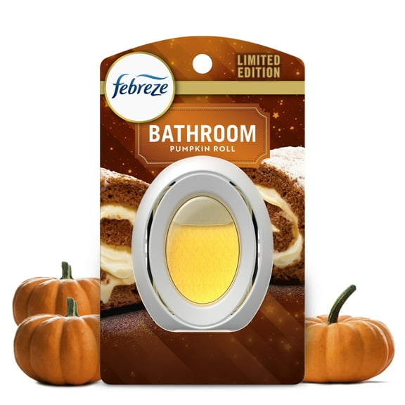 Febreze Bathroom Air Freshener, Odor-Fighting, Pumpkin Roll Scent, 1 Count