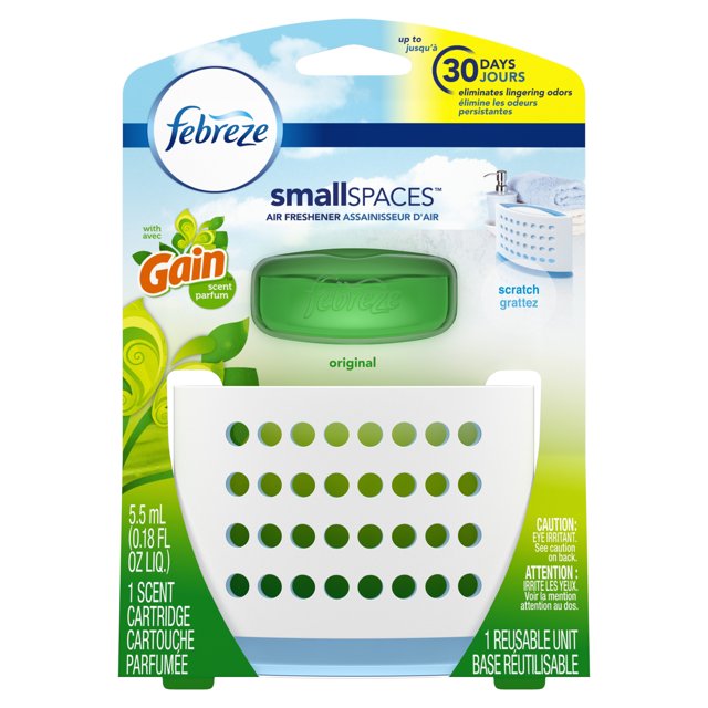 Febreze Small Spaces Air Freshener Starter Kit with Gain Original Scent
