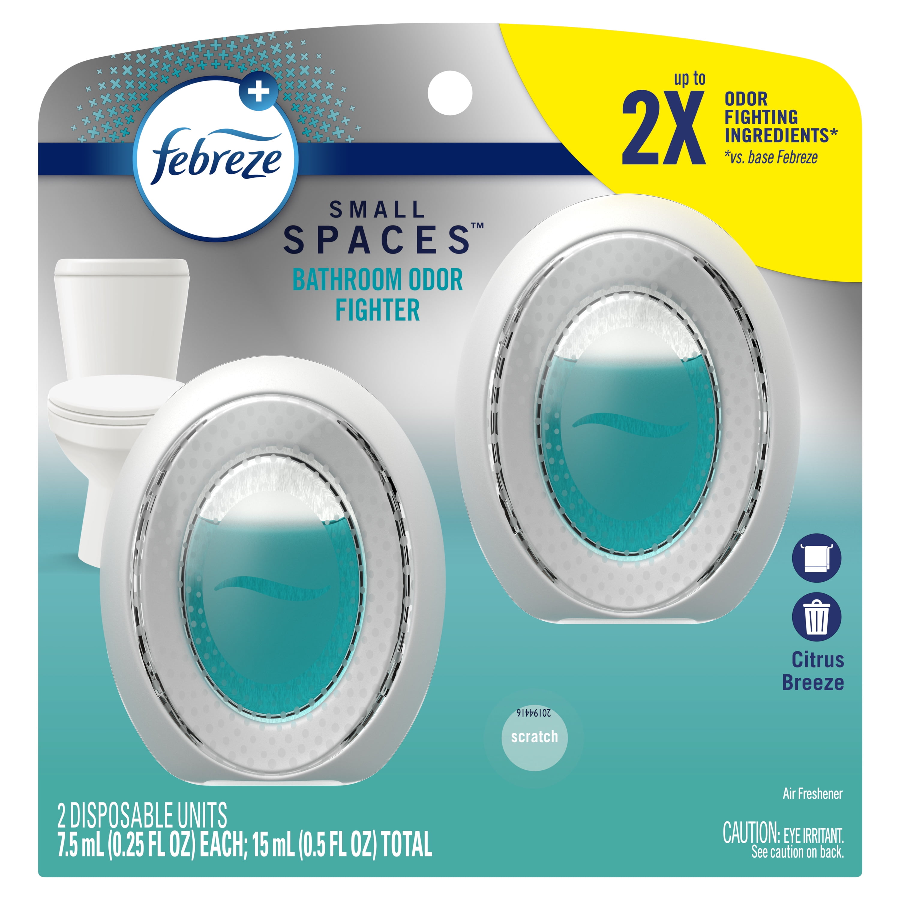 Shop Febreze Small Spaces, Bathroom Order Fighter, 2 Disposable Units ...