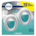Febreze Small Spaces, Bathroom Odor Fighter, 2 Units; Citrus Breeze Scent 0.5 fl oz Each ...