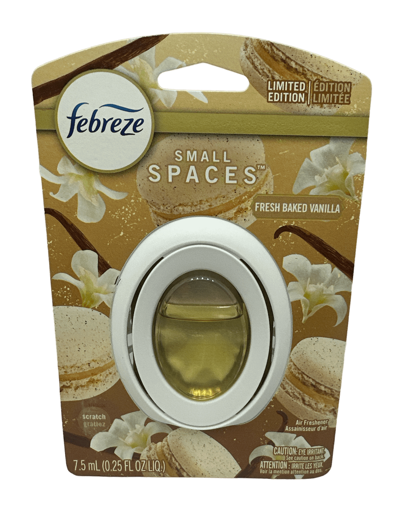 Febreze Small Spaces Fresh Bake Vanillas, Limited Edition, 7.5 mL (0.25 FL Oz, LIQ)