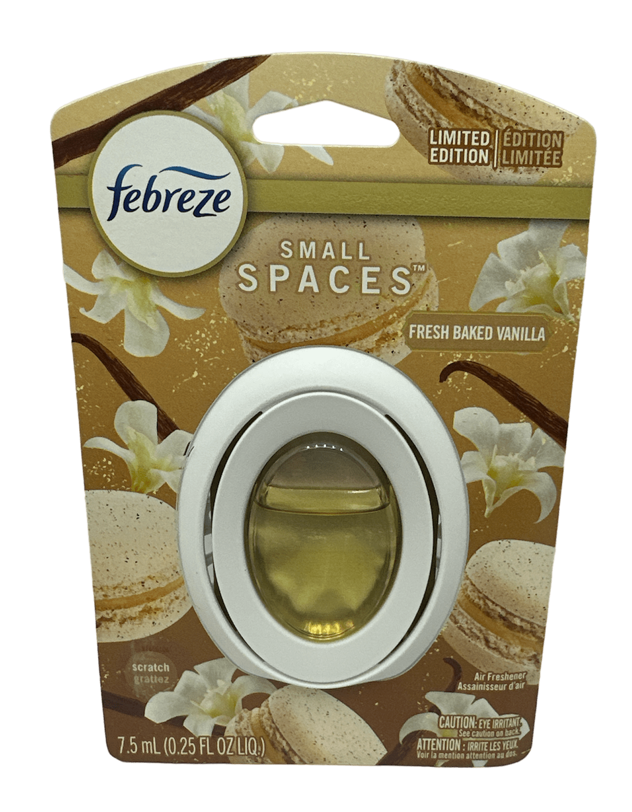 Febreze Small Spaces Fresh Bake Vanillas, Limited Edition, 7.5 mL (0.25 FL Oz, LIQ)