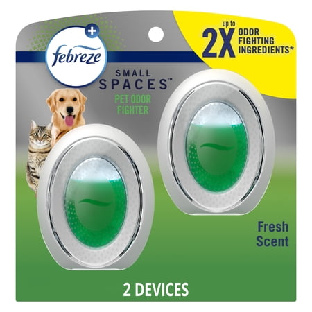 Febreze Pet Air Freshener, Small Spaces Odor-Fighting, Fresh, 2 Count