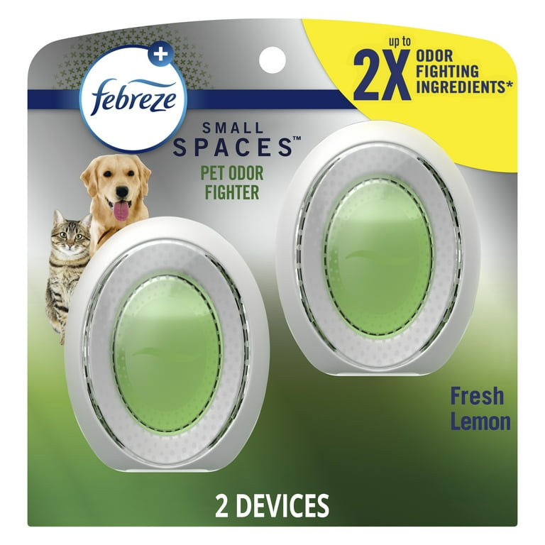 Febreze Small Spaces Air Freshener, Fresh Scent, Pet Odor Eliminator - 2 pack, 7.5 ml units