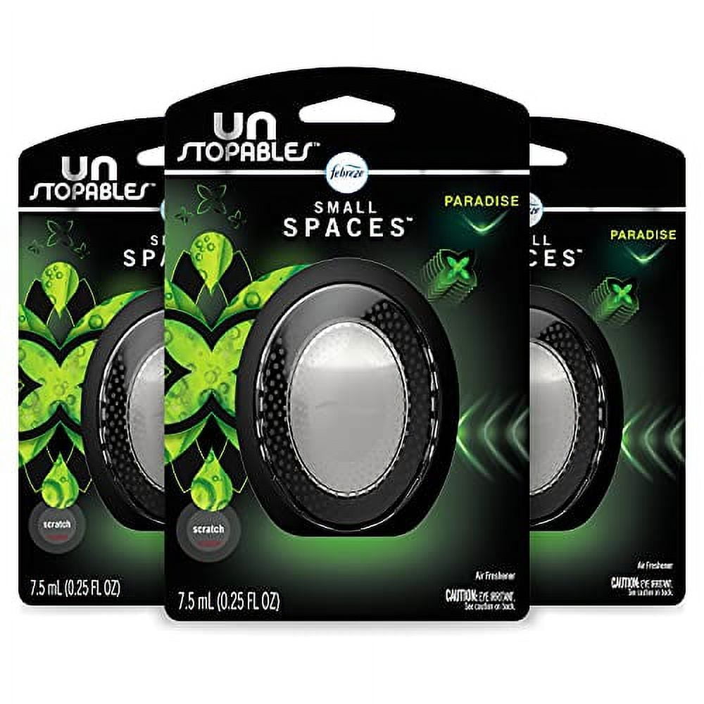 Febreze Small Spaces, Plug in Air Freshener Alternative for Home, Unstopables Paradise, Odor Eliminator for Strong Odor (3 Count)