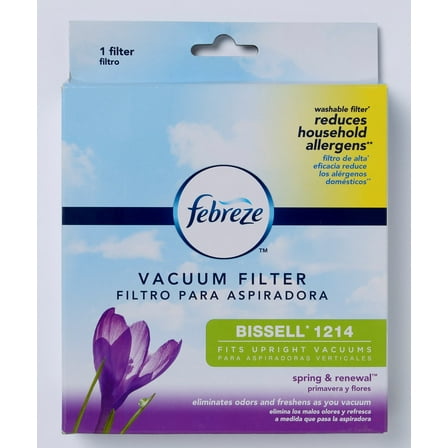 Febreze Spring & Renewal Scent BISSELL Style 1214 Vacuum Filter, 1 Pack, 12143