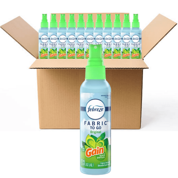 Febreze To Go Fabric Refresher 2.8 Ounce Spray, Gain Original Scent (CASE OF 12)