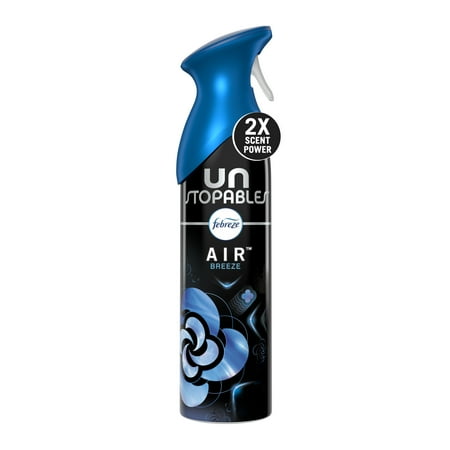 Febreze Unstopables Air Mist Odor-Fighting Air Freshener Breeze Scent, 8.8 oz. Aerosol Can