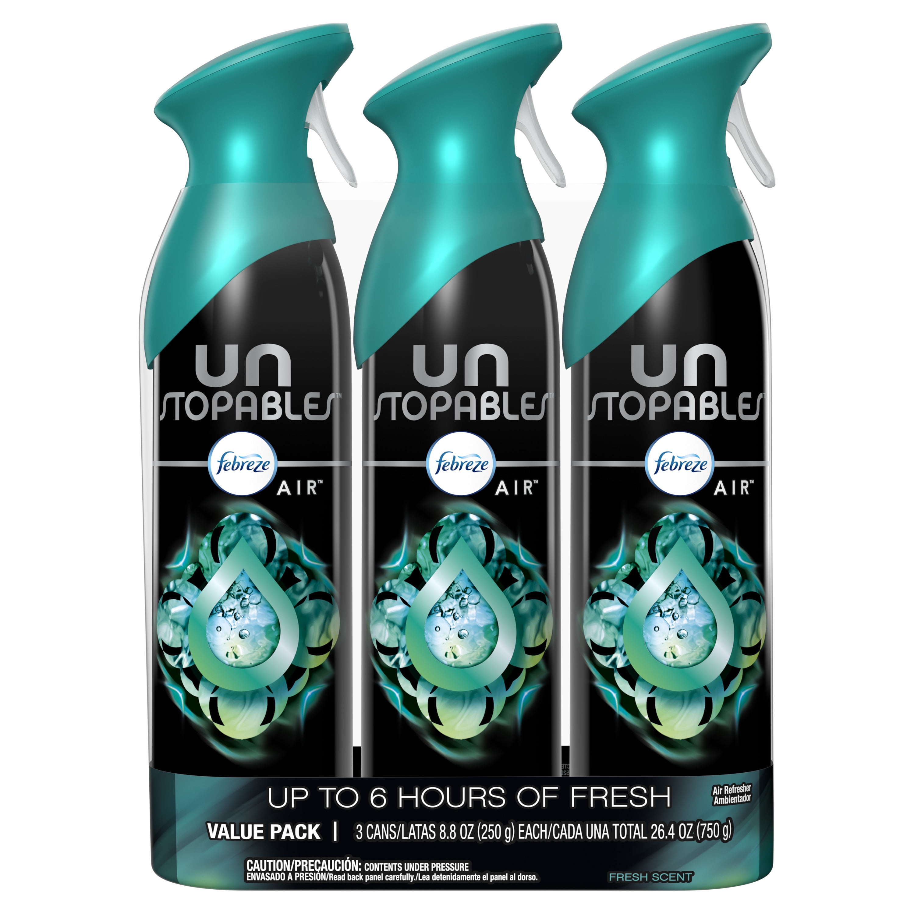 Febreze Unstopables FRESH Air Freshener (3 Count, 8.8 oz. each