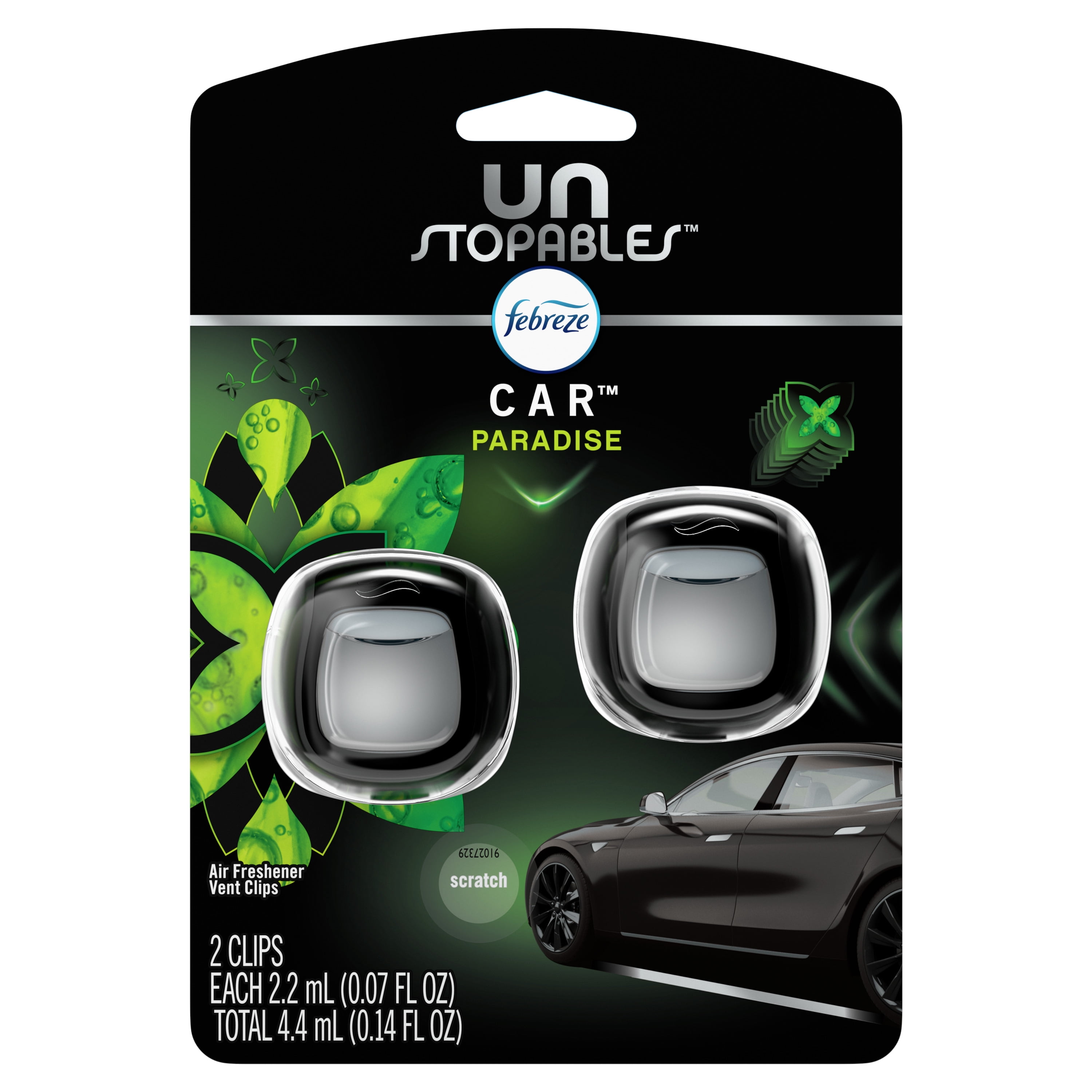 Febreze Unstopables Car Odor-Fighting Car Freshener Vent Clip Fresh, .07 fl  oz.