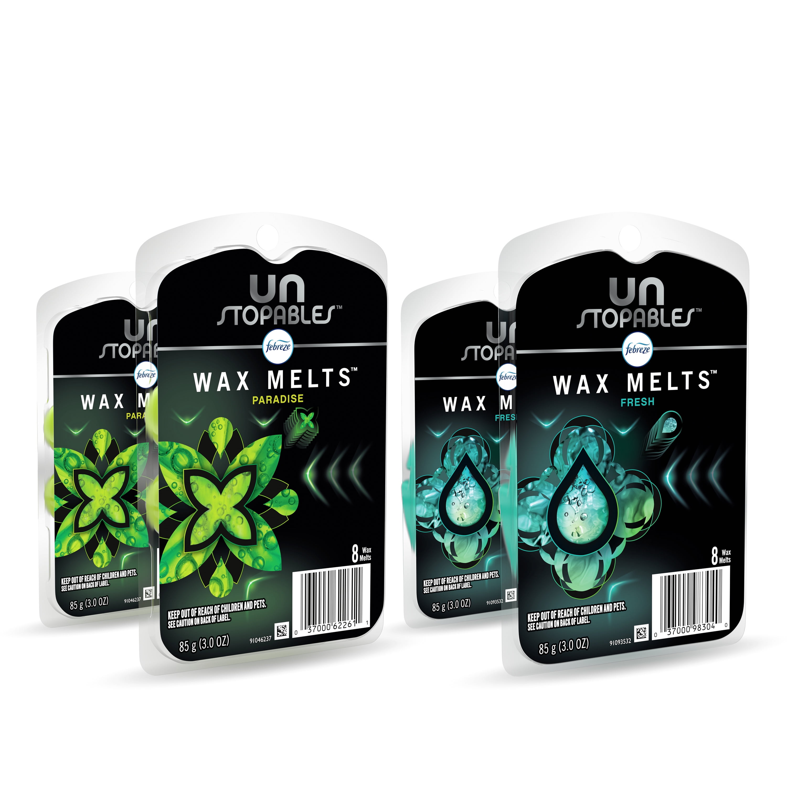 2 Packages Febreze 3.0 Oz UnStopables Fresh 8 Count Wax Melts