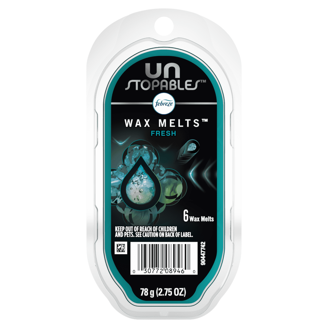 Febreze Unstopables Odor-Fighting Wax Melts Air Freshener, Fresh, 2.75 oz. Wax Melts (4 Pack)