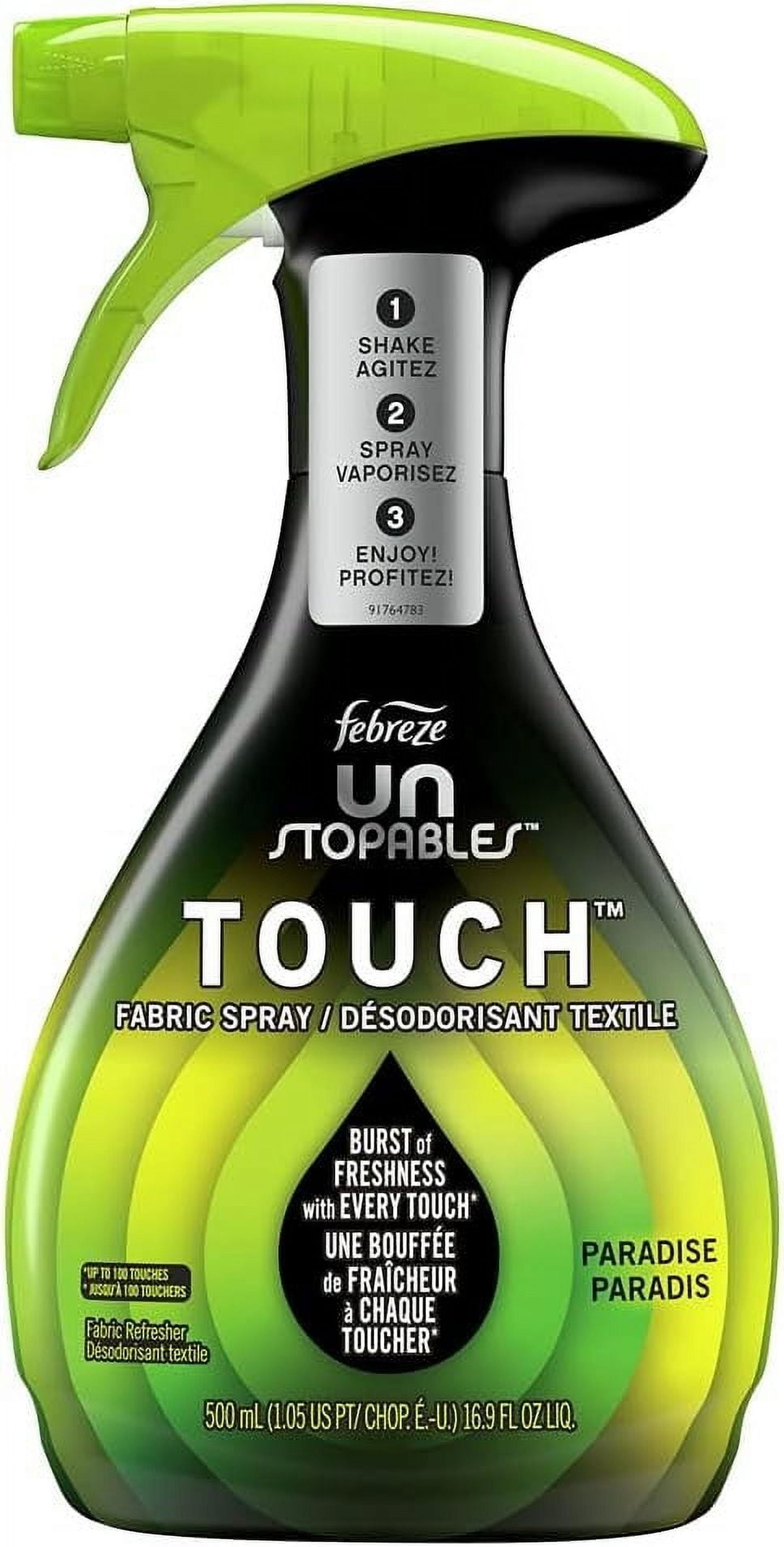 Febreze Unstopables Touch Fabric Spray Paradise (Pack of 3)