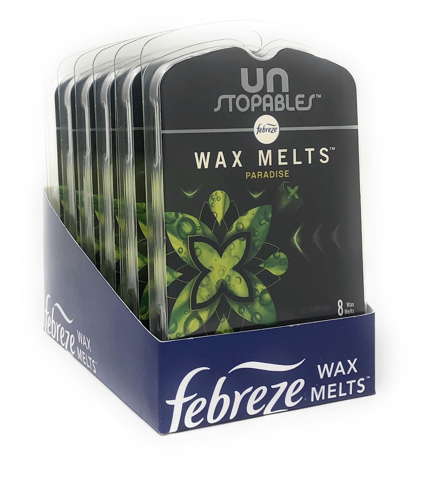 Febreze Unstopables Wax Melts, Paradise, 8 Count (Pack Of 6)
