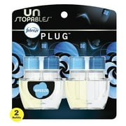 Febreze Unstoppables Plug Odor-Fighting Air Freshener, Breeze (2) .87 fl. oz. Oil Refills