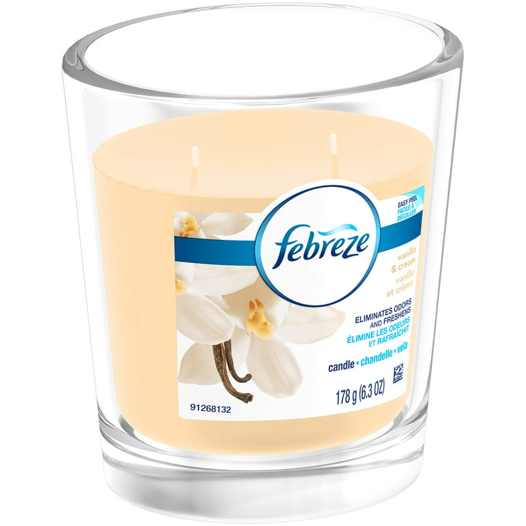 Febreze Vanilla & Cream Candle 6.3 oz. Jar 