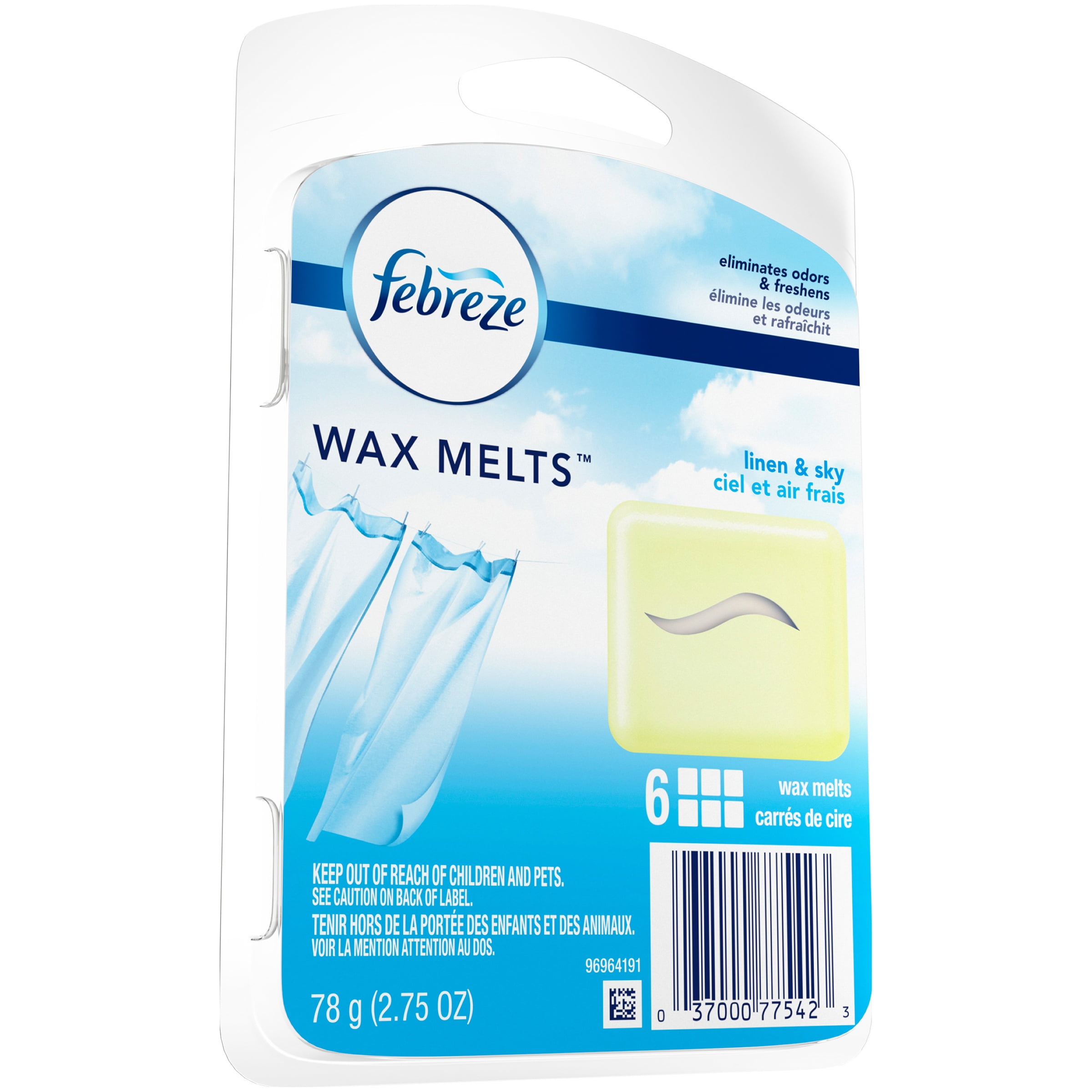 Febreze WAX MELTS Linen & Sky Air Freshener, 2.75 Oz.