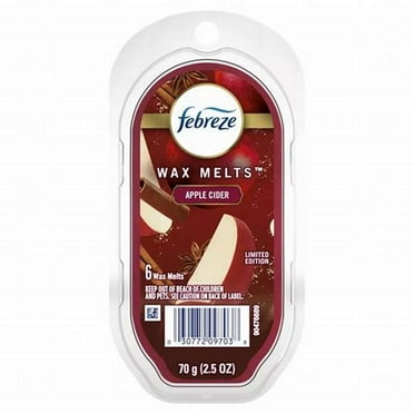 Febreze Wax Melts Air Freshener Refills, Apple Cider, 6 Count, 2.5 Oz Limited Edition