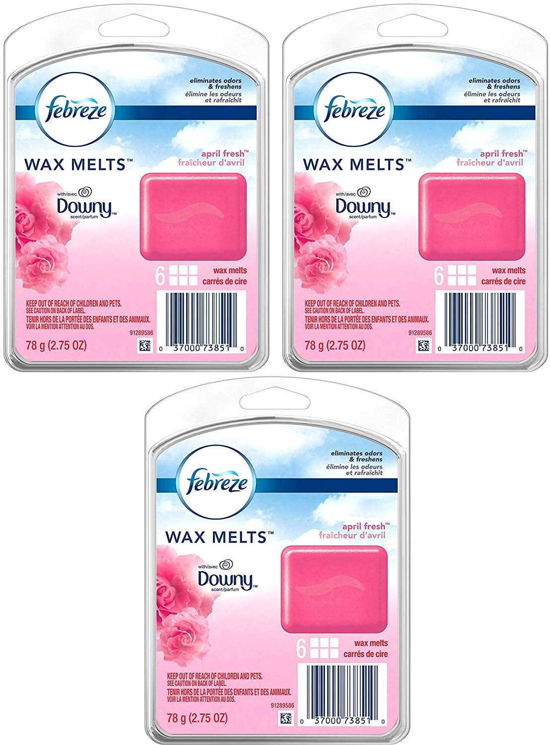 Febreze WAX MELTS Linen & Sky Air Freshener, 2.75 Oz. 