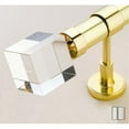 thumbnail image 1 of Febris 1049 Curtain Rod Set -.75 in. - Matte Nickel - 63 in., 1 of 1
