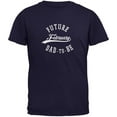 thumbnail image 1 of February Dad to Be Navy Adult T-Shirt - Small, 1 of 1