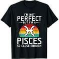 thumbnail image 1 of February March birthday astrology Retro Zodiac sign Pisces T-Shirt, 1 of 4
