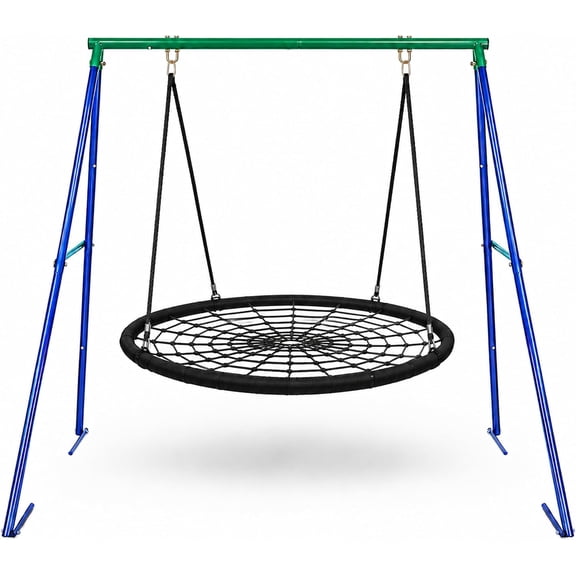 FEBTECH 440 LBS A-Frame Swing Stand  Heavy Duty Outdoor for Kids  Free Standing Saucer Swing Stand  Durable for Outdoor Use  Swing Set Frame Only
