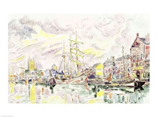 Fecamp 1934 Canvas Art - Paul Signac (36 x 24)