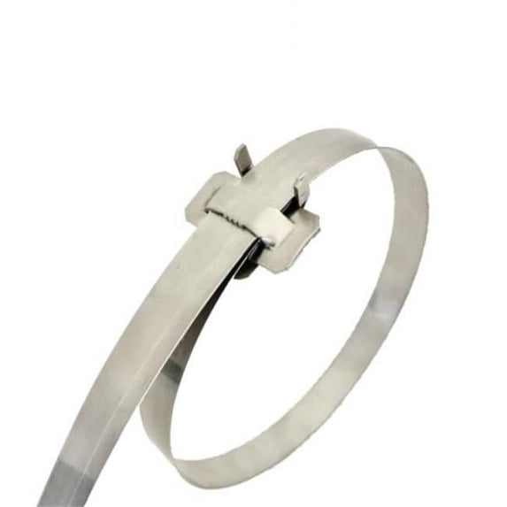 Fechometal USA CRP3069531930N 0.375 x 0.020 x 76 in. Stainless Steel 304 Fast Band with Ear-Lokt Buckle, 15 Per Box