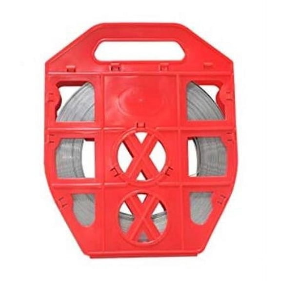 Fechometal USA FTA620715835PR 0.625 x 0.030 in. x 100 ft. 304 Stainless Steel Band & Plastic Dispenser, Red