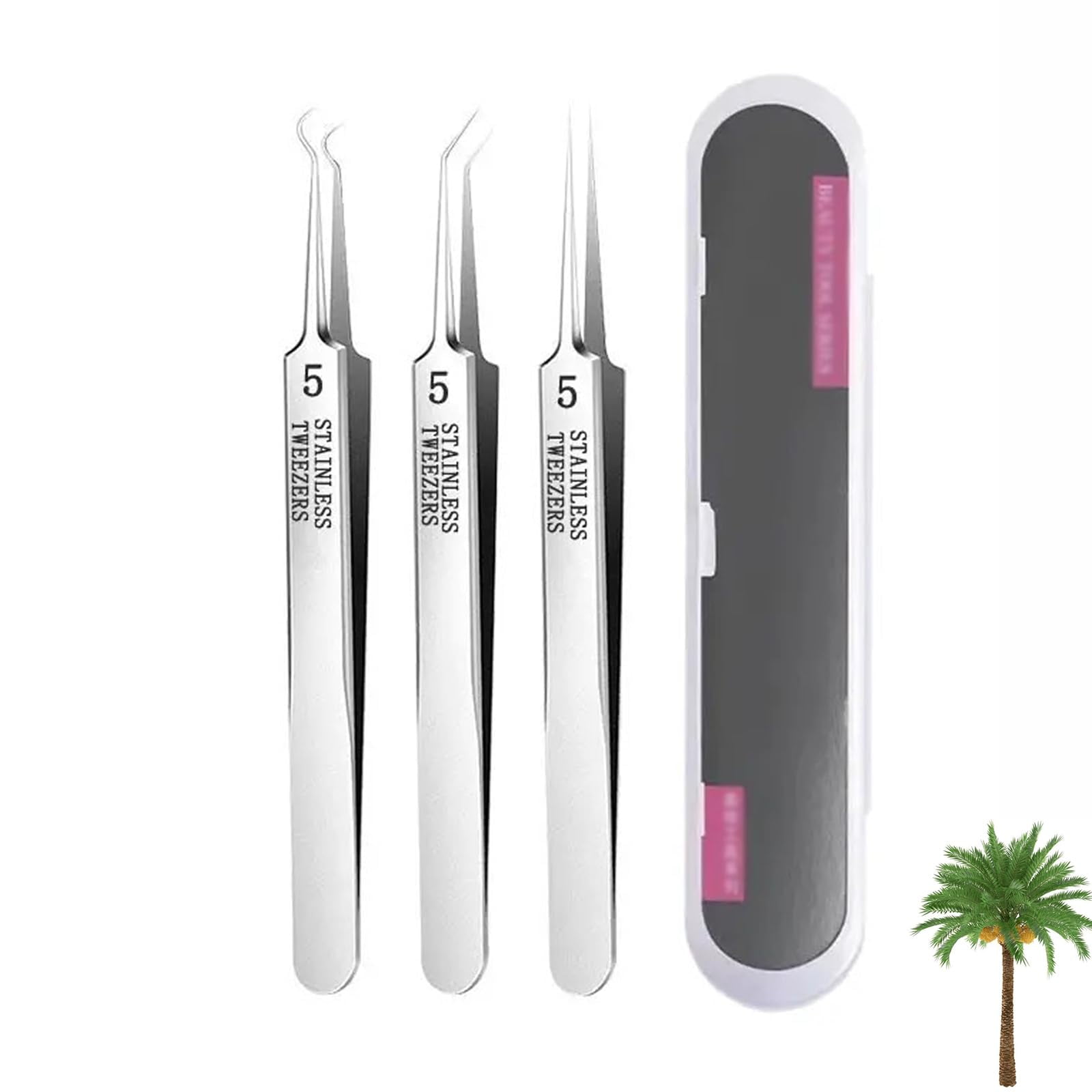 SE 4-Inch Plastic Tweezers – 12-Pack, Assorted Colors, Great For Splinters, Crafts & Electronics