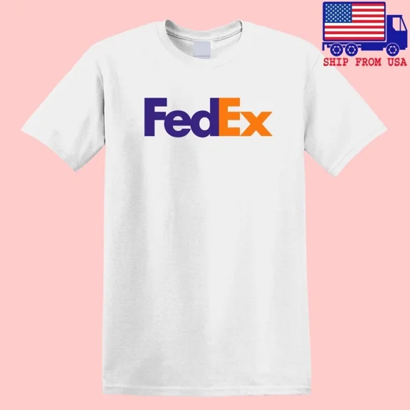 Fed-Ex Postal Mail Men's White Size S-5XL