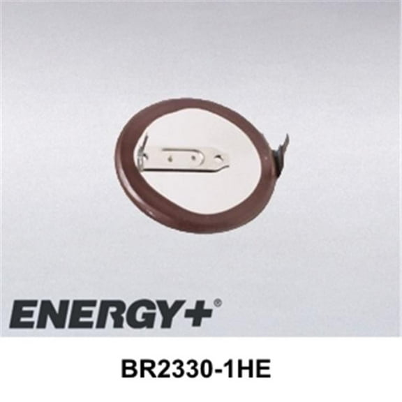 FedCo Batteries Compatible with  Panasonic BR2330-1HE 255mAh Lithium Coin Cell For Printed Circuit Board Mounting