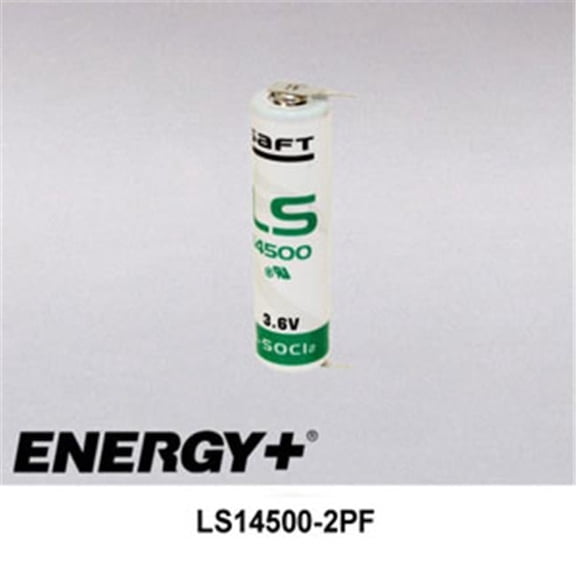 FedCo Batteries Compatible with  Saft  AA Lithium Cell With PC Pins - 3.6V  2600mAh