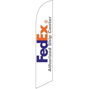 FedEx Authorized Ship Center Feather Banner Swooper Flag, Replacement Flag Print Only