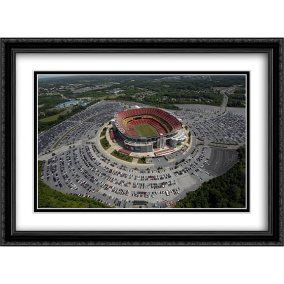 FedEx Field 2x Matted 38x28 Large Black Ornate Framed Art Print from the Stadium Series