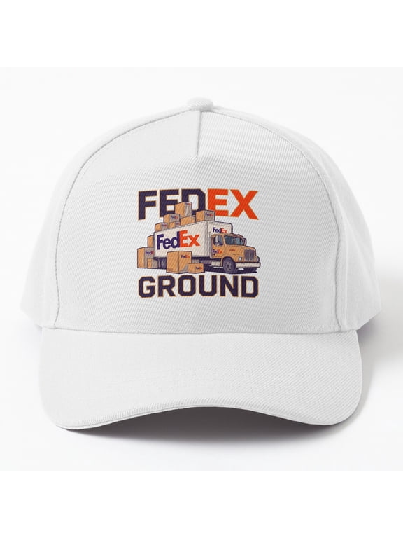 FedEx Ground Baseball Cap, Logistics Delivery Brand Graphic Design, Classic Everyday Hat
