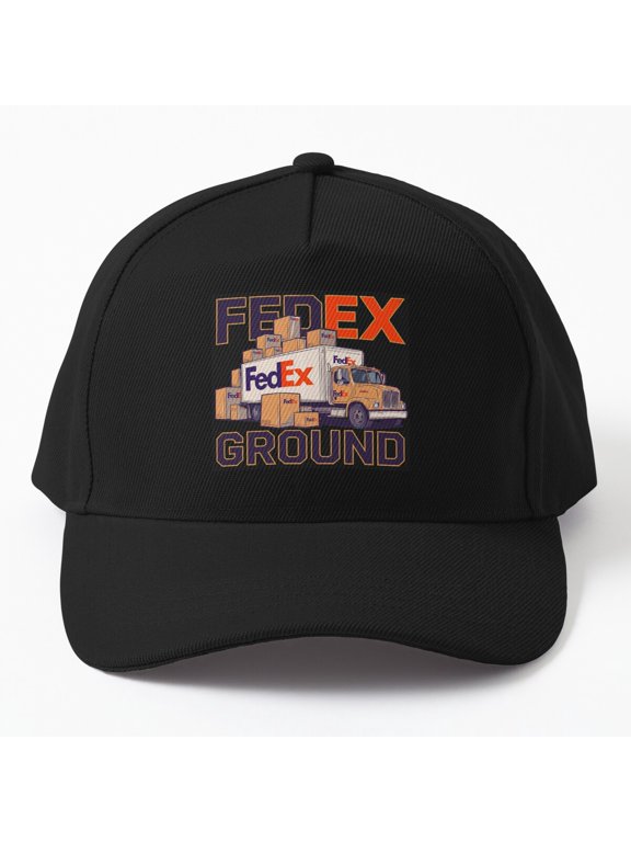 FedEx Ground Baseball Cap, Logistics Delivery Brand Graphic Design, Classic Everyday Hat