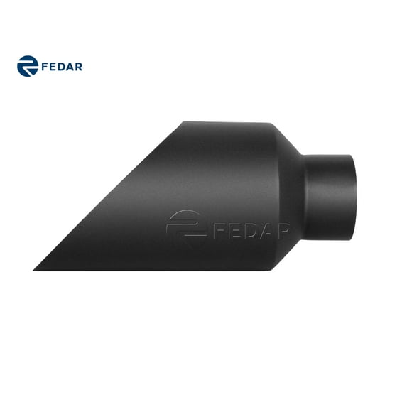 Fedar 4 inch Inlet 7 inch Outlet 15 inch Long Slant Angle Cut Exhaust Tip Tail Pipe