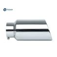 thumbnail image 1 of Fedar 5 inch Inlet 7 inch Outlet 15 Long Rolled End Angle Cut Truck Exhaust Tip Pipe, 1 of 6