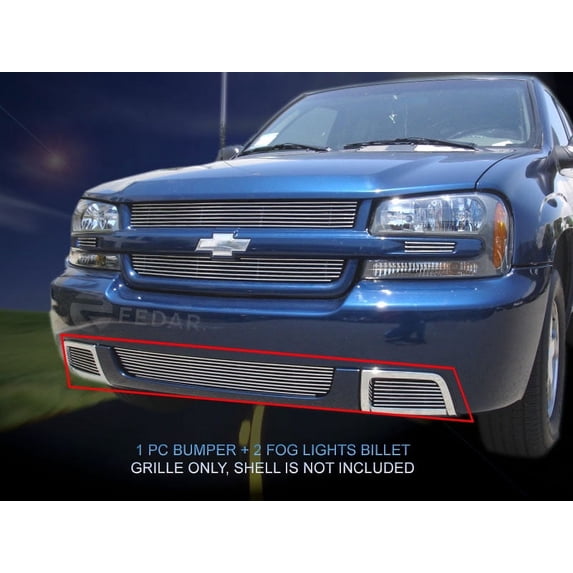 Fedar Billet Grille Combo For 2006-2009 Chevy Trailblazer SS